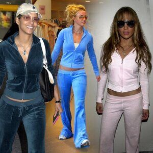 ISO Original Juicy Couture Velour Tracksuit Sets - Size Small